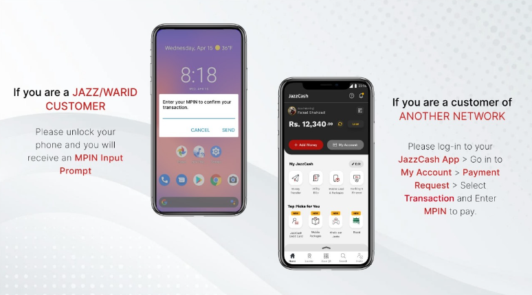 JazzCash MPIN Instructions